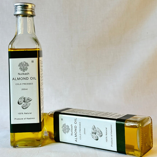 Cold-Pressed Almond Oil - Nutkash | 200 ml |