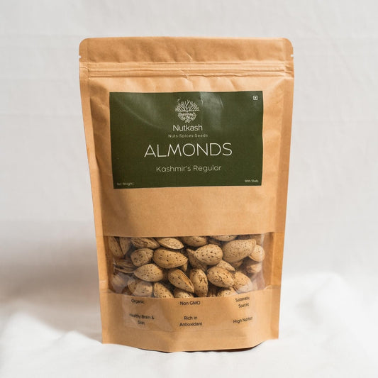Almonds-Kashmir’s Regular | 500g | With Shells