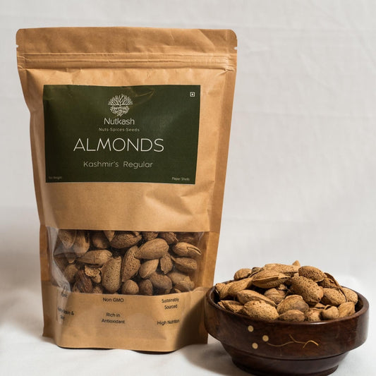 Almonds-Kashmir’s Regular | 500g | Paper Shells