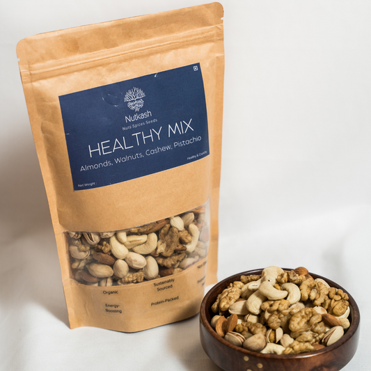 Healthy Mix | Almonds, Walnuts, Cashew, Pistachio| 500 g |Healthy & Crunchy