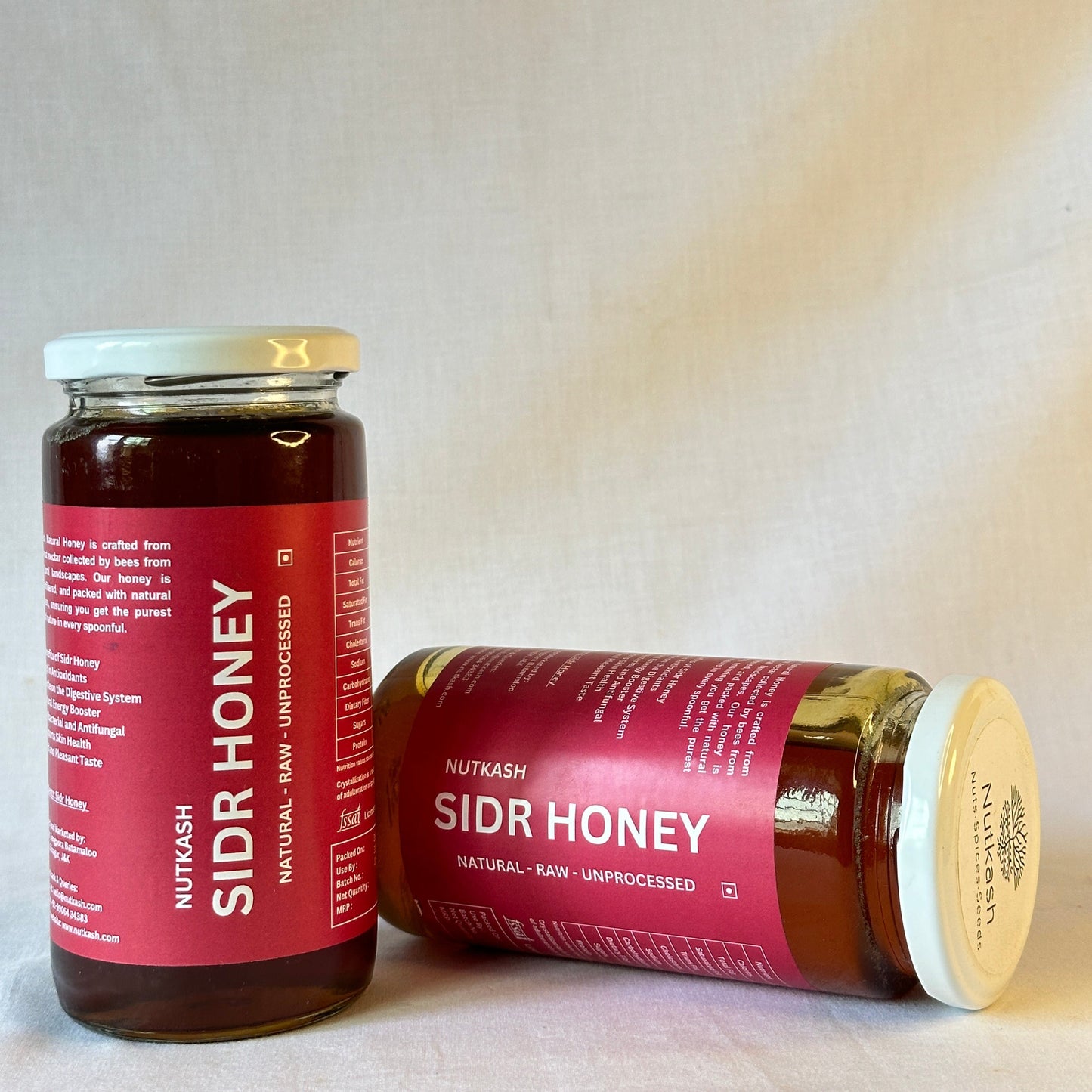 Sidr Honey - Nutkash | 500 g | Premium, Rich in Nutrients, and Naturally Healing