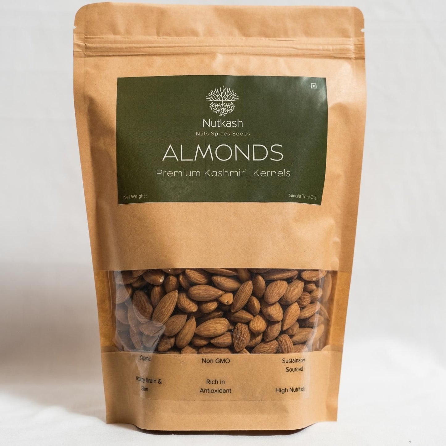 Nutkash Almonds -Premium Kashmiri  Kernels-Single Tree Crop