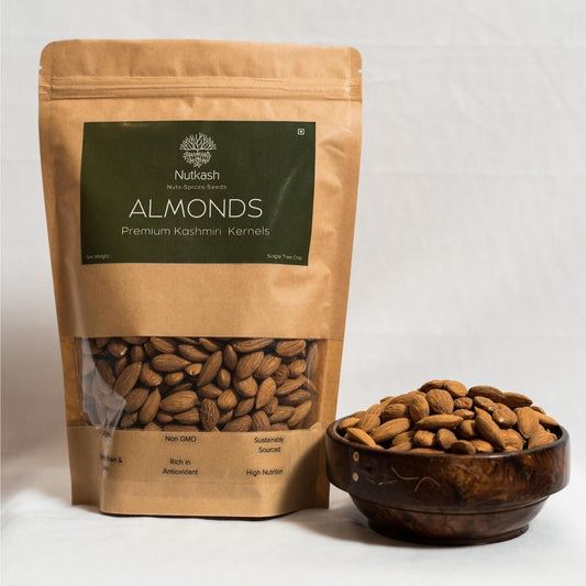 Nutkash Almonds -Premium Kashmiri  Kernels-Single Tree Crop