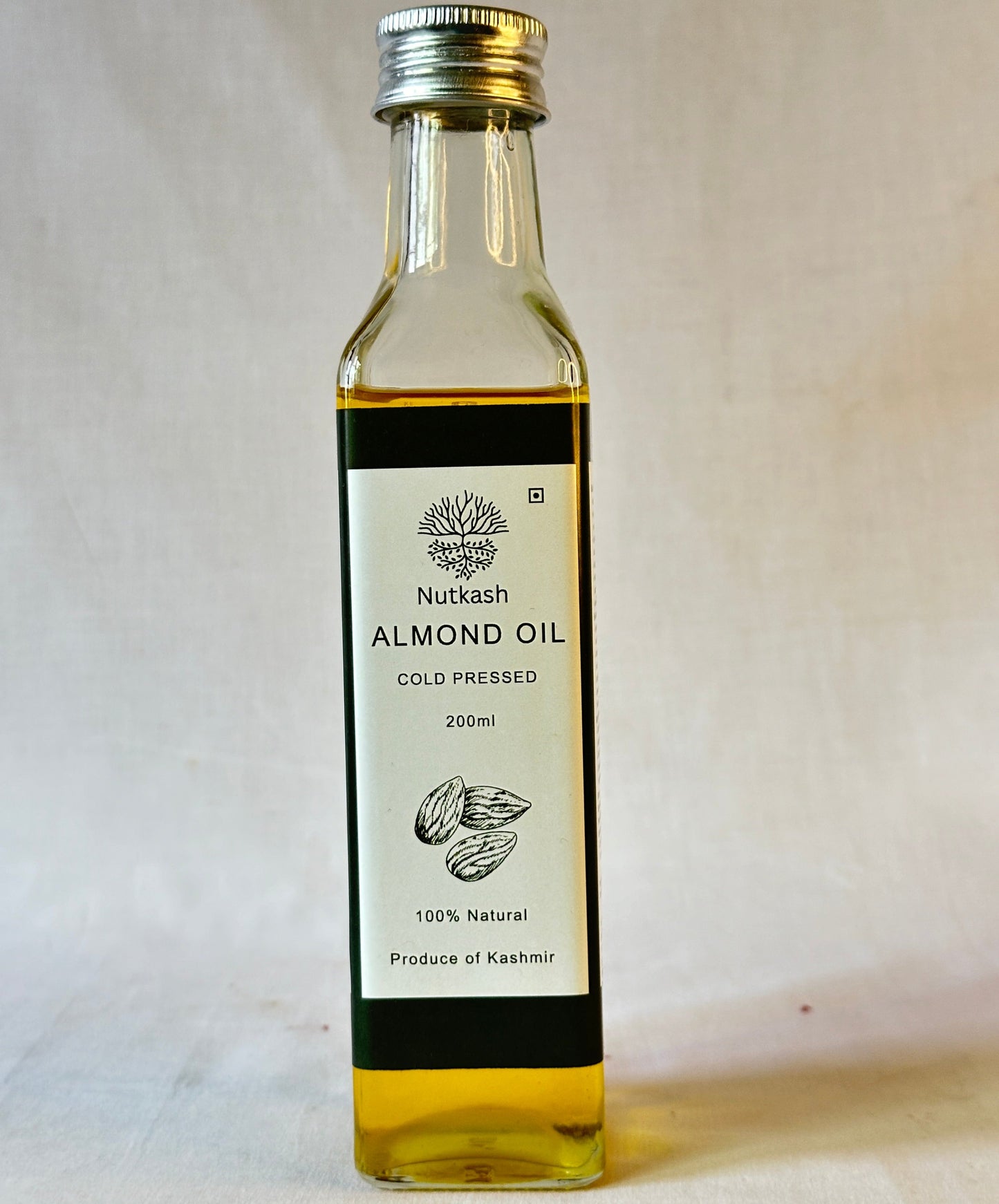 Cold-Pressed Almond Oil - Nutkash | Nourishing, Versatile, and 100% Pure