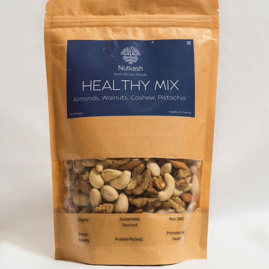 Healthy Mix-(Almonds, Walnuts, Cashew, Pistachio)-Healthy & Crunchy